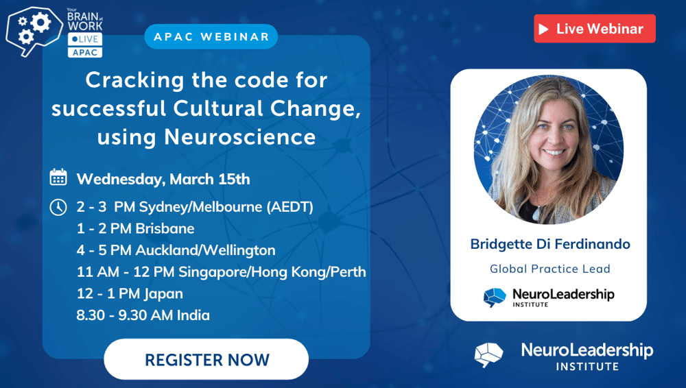 Cracking the code for successful Cultural Change, using Neuroscience (2)